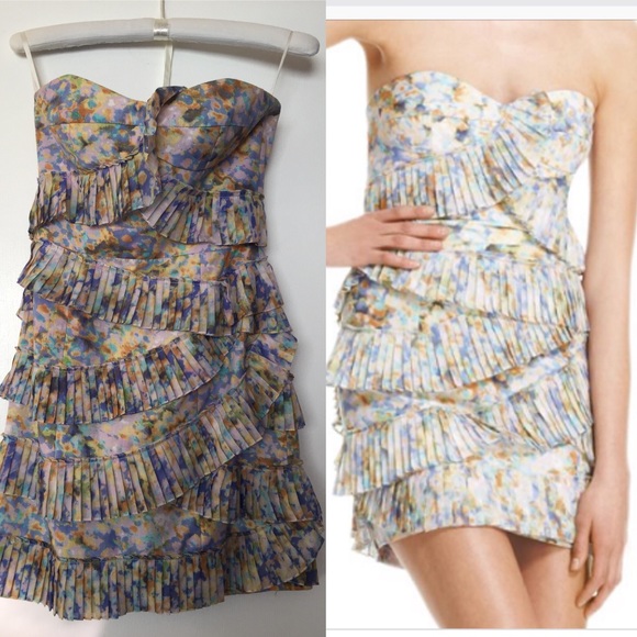 Cynthia Steffe Dresses & Skirts - Strapless mini dress with ruffles.